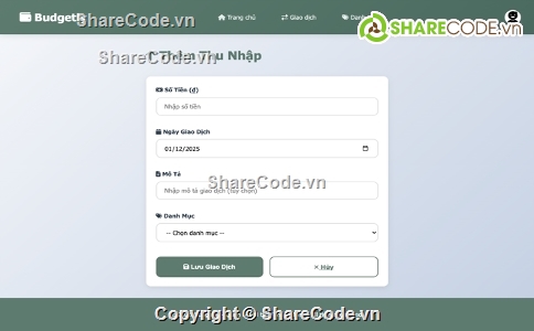 Website quản lý,MVC,chi tiêu,quản lý chi tiêu,.NET